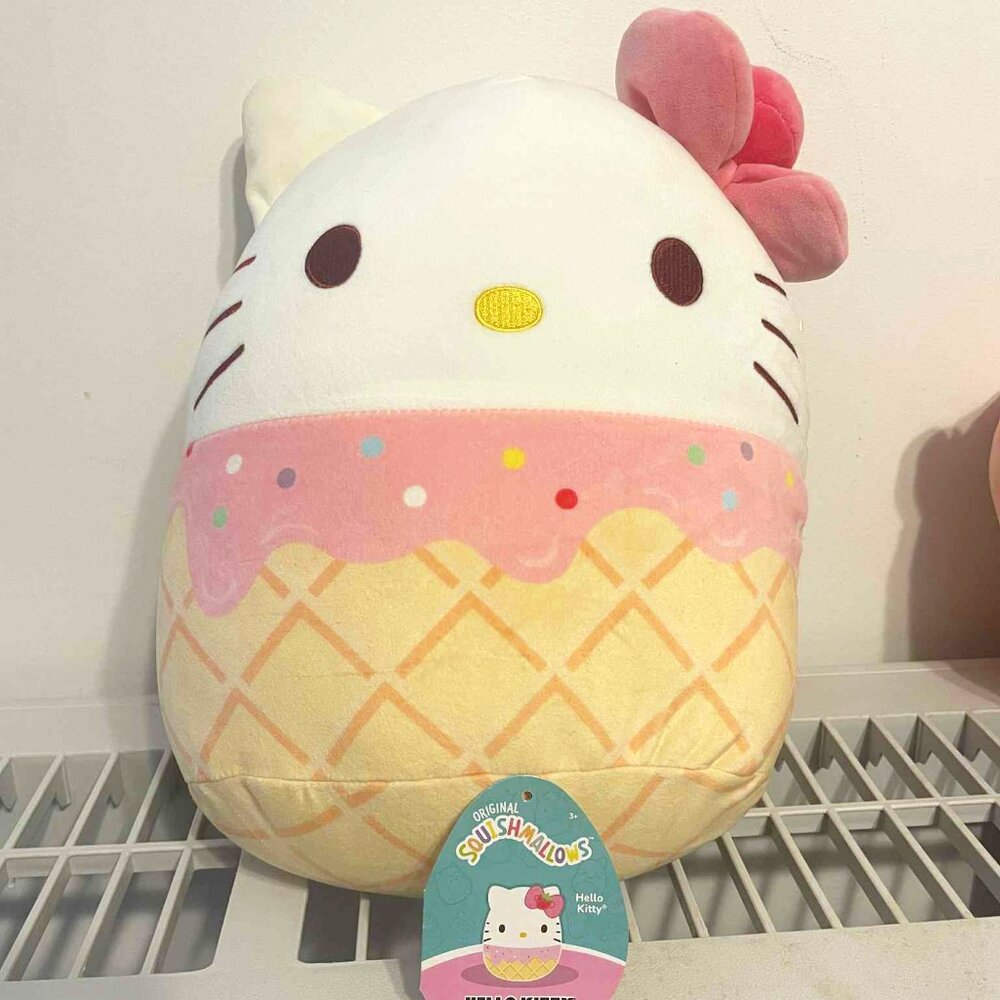 Squishmallows Ice Cream Hello Kitty 12" Plush Toy